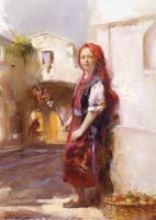 Pino Daeni - Impression oil painting.